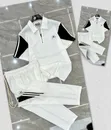 Maza 2-Piece Striped Quarter-Zip Polo & Trouser Set - 1