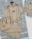 Maza 2-Piece Striped Quarter-Zip Polo & Trouser Set - 2