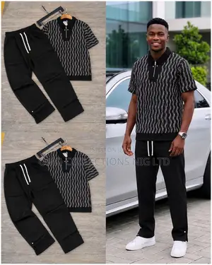 Luxury Men's 2-Piece Polo Trousers Set