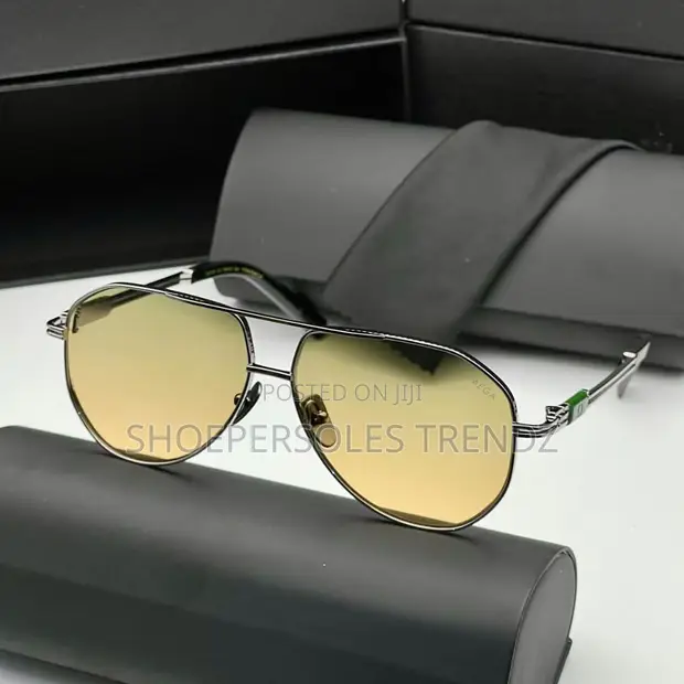 Omega Unisex Retro Square Sunglasses - 1