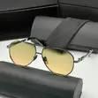Omega Unisex Retro Square Sunglasses - 1