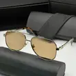 Omega Unisex Retro Square Sunglasses - 4