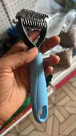Multi-Blade Pet Deshedding Rake - Blue Handle - 1