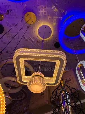 Luxury Square LED Crystal Chandelier - Modern Gold Ceiling Light