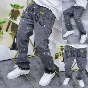 Andrea Fenzi Men's Designer Grey Distressed Jeans