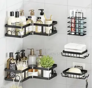 5-In-1 Adhesive Corner Shower Caddy Organizer