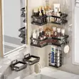 5-In-1 Adhesive Corner Shower Caddy Organizer - 2
