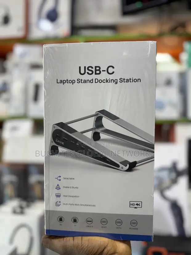 USB-C 7-in-1 Laptop Stand Docking Station - 1