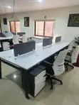 6-Seater Workstation Desk with Chairs - 1
