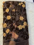 Luxury Indian Beaded Lace Fabric - Akalla Yard 5 - 1