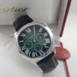 Cartier Quality Luxury Men's Genuine Leather Automatic Wristwatch - 4