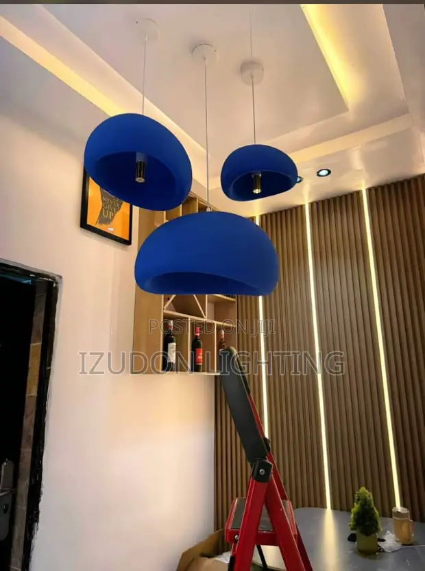 500mm Blue Aurora LED Chandelier - 1