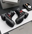 Luxury Balenciaga Men's Black Leather Boots - 4