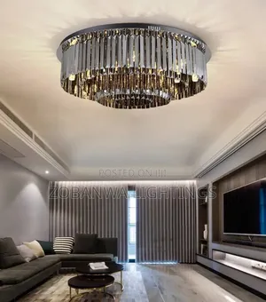 Luxury Smoke Crystal Chandelier - Modern Ceiling Light