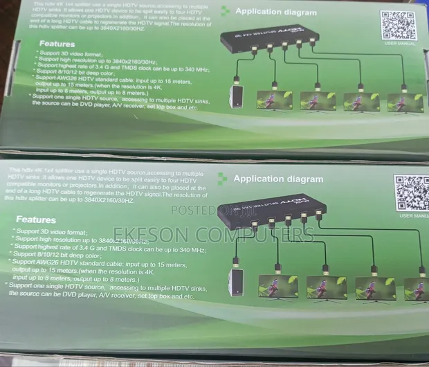 HDTV 4K 1x4 Splitter - 1