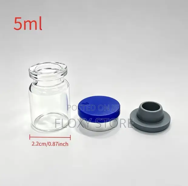 3ml and 5ml Empty Unsealed Glass Vials with Storage Box (10pcs Each) - 1