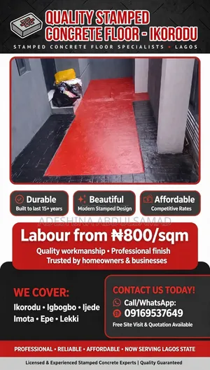 Floor Stamping Concrete Services