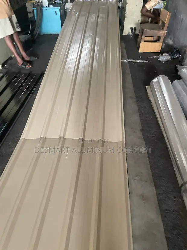 Desmart Aluminum Roofing Sheet - 0.45mm Thickness, Beige - 1