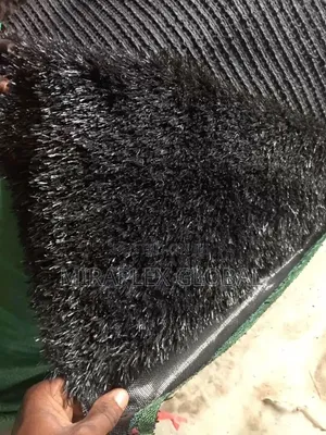 Black 30mm Artificial Grass Mat
