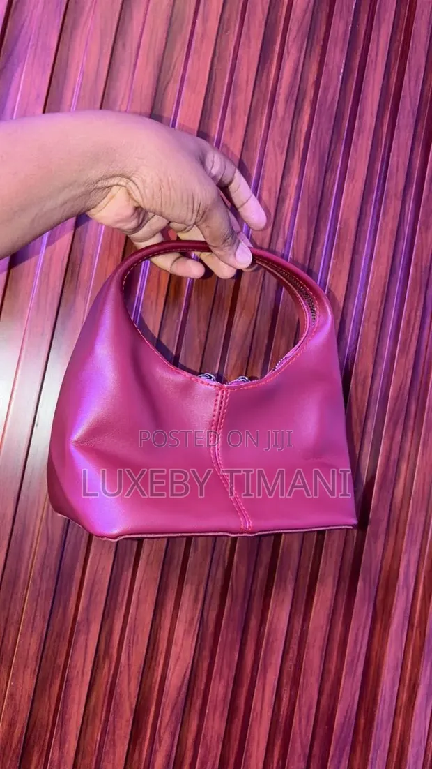 Stylish Vintage Genuine Leather Handbag - Burgundy - 1