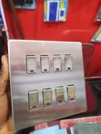 8-Gang Grid Switch Plate - 1