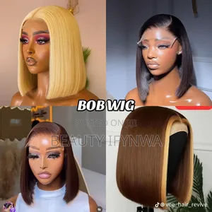 Luxury Vietnamese Bone Straight Wig - 12 Inch