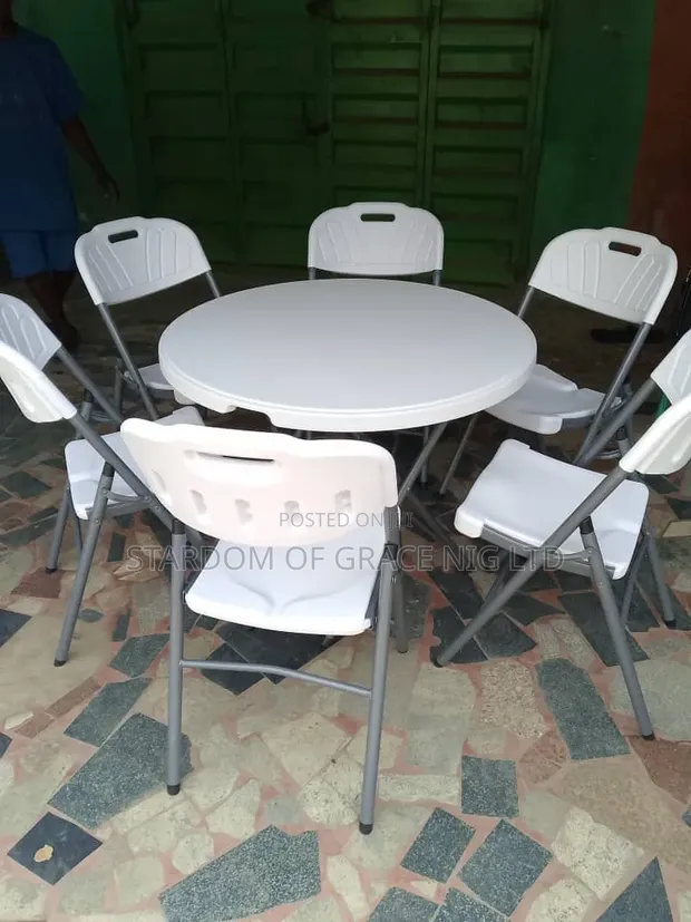 4ft Foldable Event Table with Chairs - 1