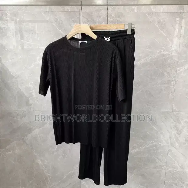 Men's Ice Silk Suit - Trendy Loose Drape Breathable - 1