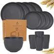 16-Piece Marasa Fasa Set Na Kayan Abinci - Mai Sauƙi & Amintacce Ga Microwave - 3