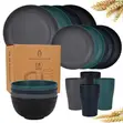 16-Piece Unbreakable Dinnerware Set - Lightweight & Microwave Safe - 5