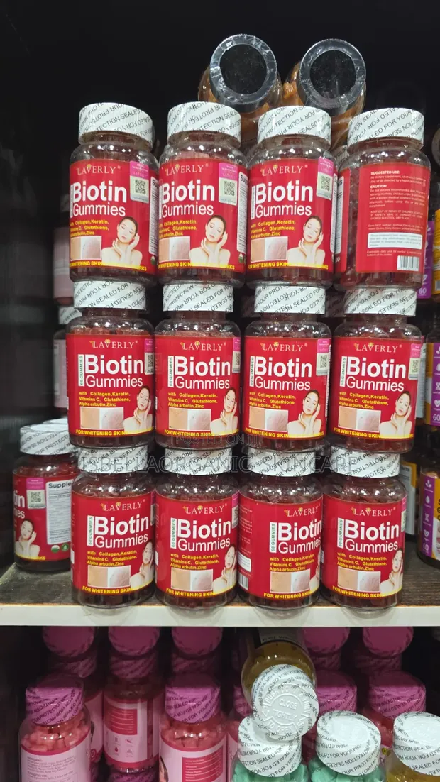 Laverly Biotin Gummies for Hair, Skin & Nails - 1