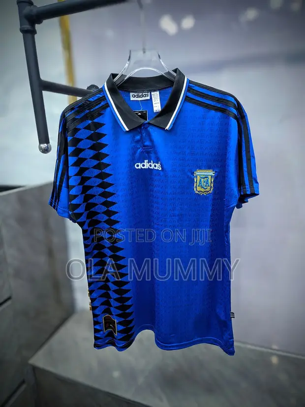 Argentina Retro Kwallon Kafa Jersey - 1