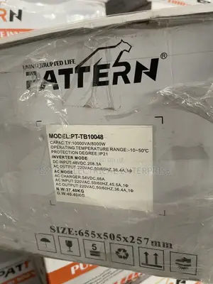 Pattern PT-TB10048 10kVA/8kW 48V Solar/Backup Inverter