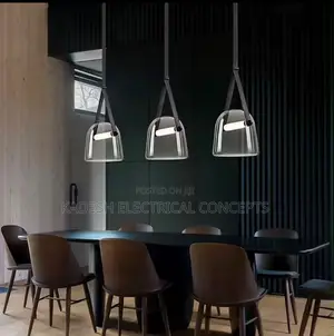 Modern Glass LED Pendant Light - Designer Bedside Hanging Lamp