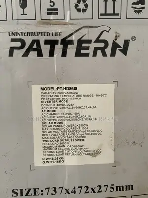 Pattern PT-HD8648 8.6kVA Hybrid Solar Inverter