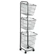 3-Layer Detachable Laundry Basket with Wheels - 1