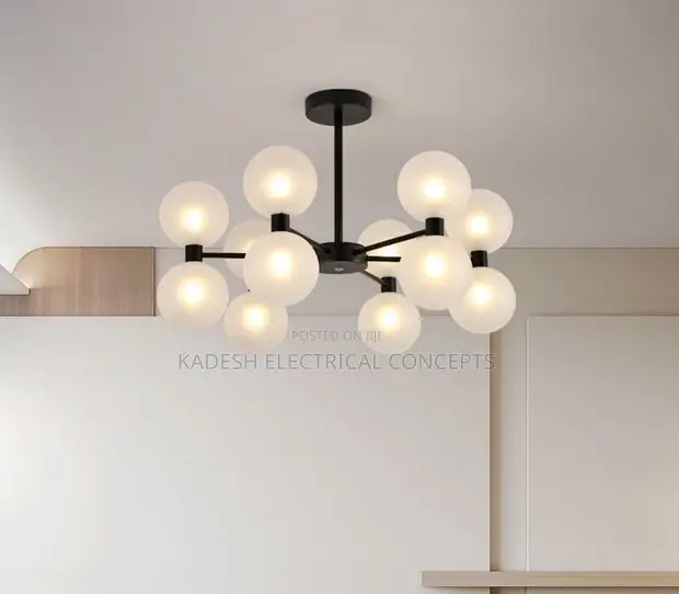 Modern Glass Chandelier Ceiling Light for Dining - 1