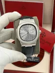 Patek Philippe Babban Ingancin Agogon Hannun Namiji Na Fata - 3
