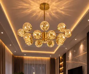 Nordic Branch Glass Ball LED Chandelier - Mai Haske Mai Sauyi