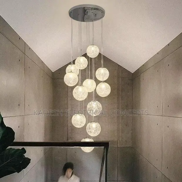 Modern Stair Chandelier Pendant Light - Indoor Ceiling Lamp - 1