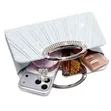 Pleated Silver Clutch Party Purse - 4