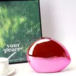 Kyakyawar Pink Acrylic Oval Clutch Purse - 1