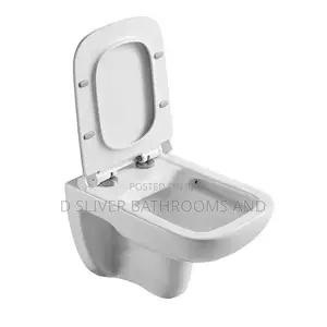 Modern Wall-Hung Concealed Water Closet - Grey