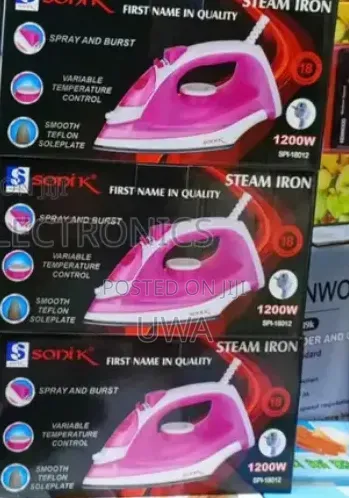 Sonik SPI-18012 Electric Steam Iron (1200W) - 1