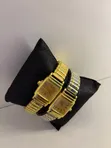 Classic Women's Wristband - Silver/Gold Stainless Steel - 2