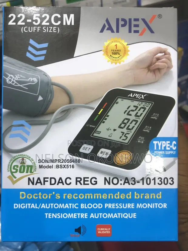 Apex Automatic Blood Pressure Monitor - 1