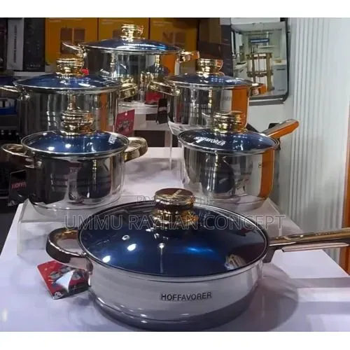 Hoffavorer 12-Piece Stainless Steel Cookware Set - 1