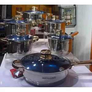 Hoffavorer 12-Piece Stainless Steel Cookware Set