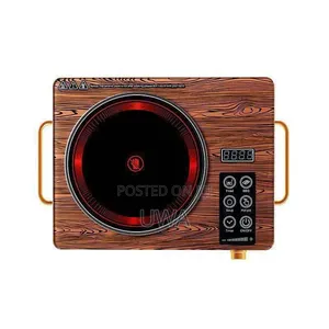 Single Burner Electric Infrared Cooker - Wood Finish