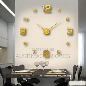 3D DIY Wall Clock - Modern Frameless Design